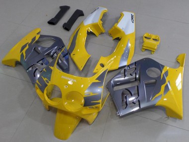 Grey Yellow 1988-1989 Honda CBR250RR MC19 MC19 Fairings
