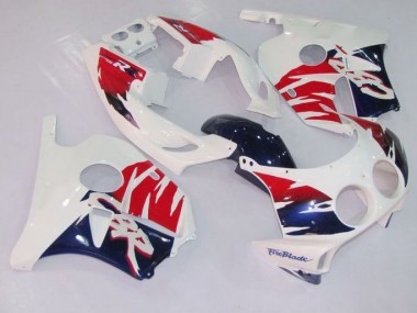 Red and Blue 1988-1989 Honda CBR250RR MC19 MC19 Fairings