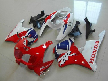 White Red 1996-1997 Honda CBR900RR 893 Fairings