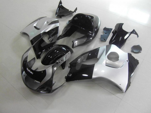 Silver Grey No Decals 1996-2000 Suzuki GSXR 600 Fairings