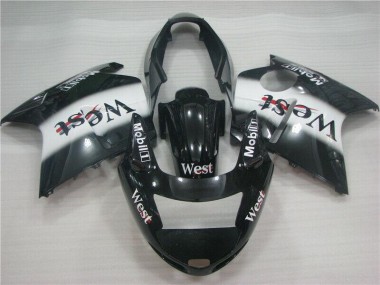 Black White 1996-2007 Honda CBR1100XX Fairings