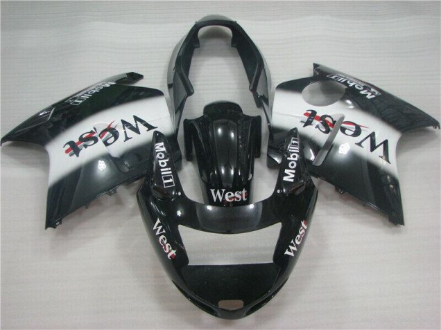 Black White 1996-2007 Honda CBR1100XX Fairings