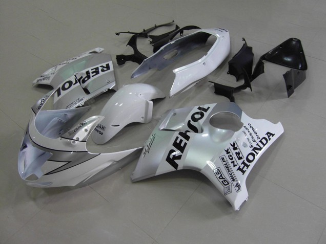 White Repsol 1996-2007 Honda CBR1100XX Fairings