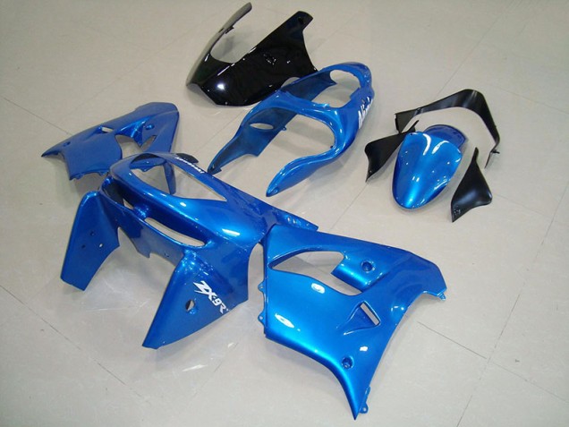 Blue Black 1998-1999 Kawasaki Ninja ZX9R Fairings Blue Black 1998-1999 Kawasaki Ninja ZX9R Fairings