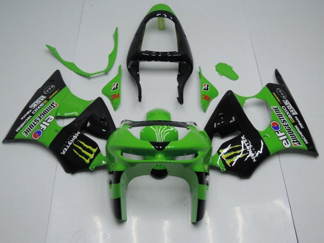 Green Monster 1998-1999 Kawasaki Ninja ZX6R Fairings