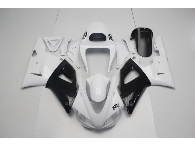 Pearl White Black 1998-1999 Yamaha YZF R1 Fairings