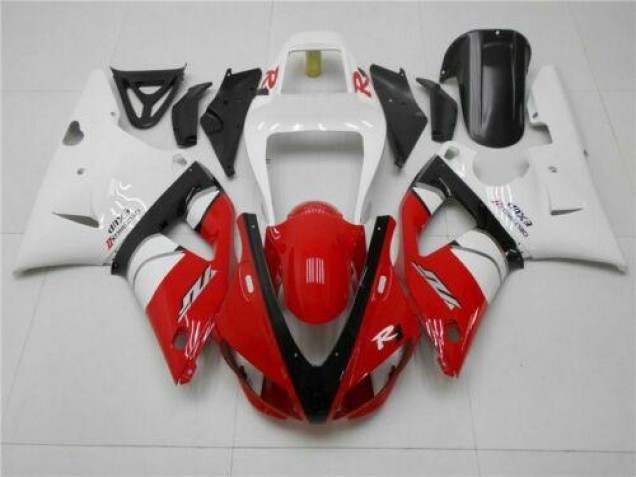 Red White 1998-1999 Yamaha YZF R1 Fairings Red White 1998-1999 Yamaha YZF R1 Fairings
