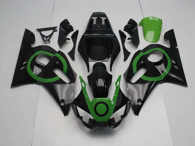 Black Green Circle 1998-2002 Yamaha YZF R6 Fairings Black Green Circle 1998-2002 Yamaha YZF R6 Fairings