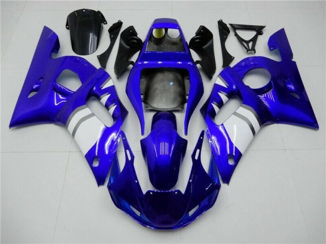 Blue White 1998-2002 Yamaha YZF R6 Fairing Kit & Bodywork