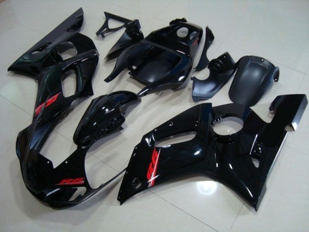Glossy Black Red Decals 1998-2002 Yamaha YZF R6 Fairings Glossy Black Red Decals 1998-2002 Yamaha YZF R6 Fairings