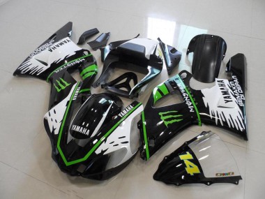 Black White Green Monster 2000-2001 Yamaha YZF R1 Fairings & Bodywork