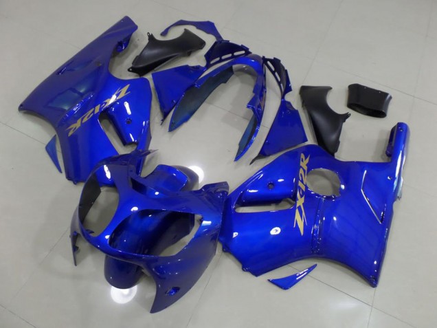 Blue with Gold Sticker 2000-2001 Kawasaki Ninja ZX12R Fairings Blue with Gold Sticker 2000-2001 Kawasaki Ninja ZX12R Fairings