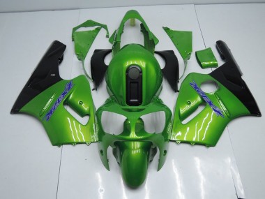 Green and Black 2000-2001 Kawasaki Ninja ZX12R Fairings