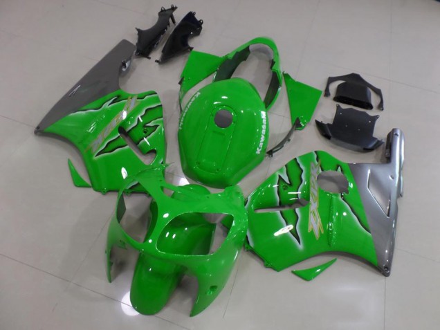 Green Flame 2000-2001 Kawasaki Ninja ZX12R Fairings