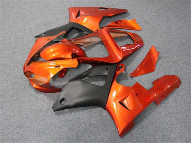Orange Black 2000-2001 Yamaha YZF R1 Fairings Orange Black 2000-2001 Yamaha YZF R1 Fairings