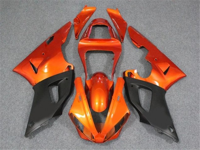 Orange Black 2000-2001 Yamaha YZF R1 Fairings Orange Black 2000-2001 Yamaha YZF R1 Fairings