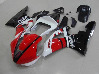 Red Black White Race Version 2000-2001 Yamaha YZF R1 Fairings