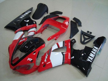 Red Black White 2000-2001 Yamaha YZF R1 Fairings