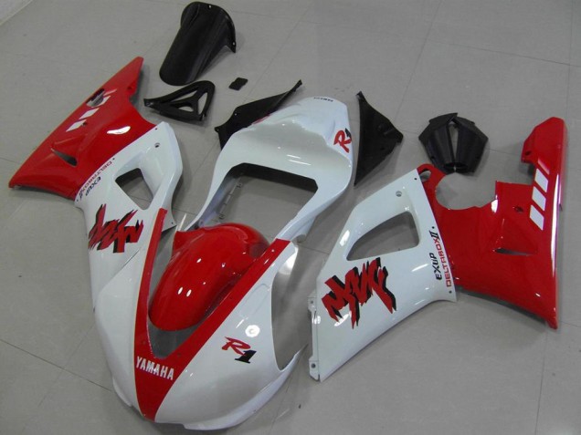 Red White Race 2000-2001 Yamaha YZF R1 Fairings