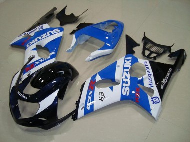 Blakc Blue White 2000-2002 Suzuki GSXR 1000 Fairings