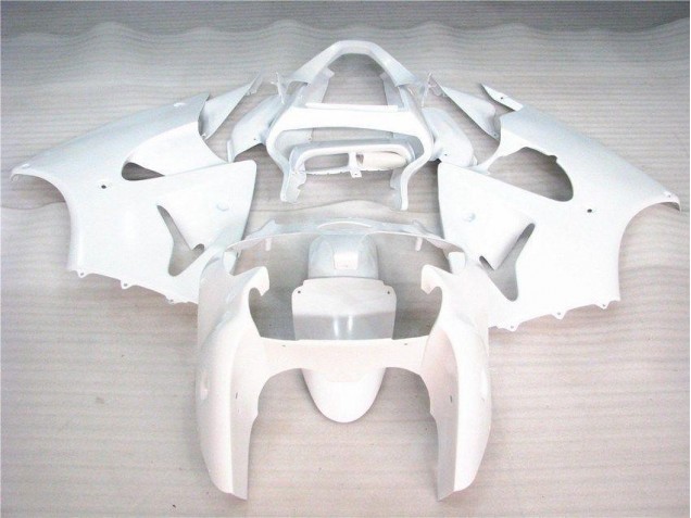 Glossy White 2000-2002 Kawasaki Ninja ZX6R Fairings