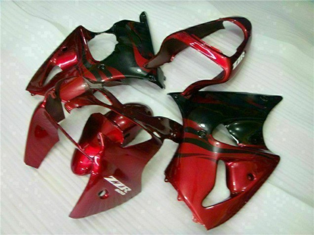 Red Black 2000-2002 Kawasaki Ninja ZX6R Fairings Red Black 2000-2002 Kawasaki Ninja ZX6R Fairings