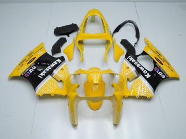 Yellow Arrow 2000-2002 Kawasaki Ninja ZX6R Fairings