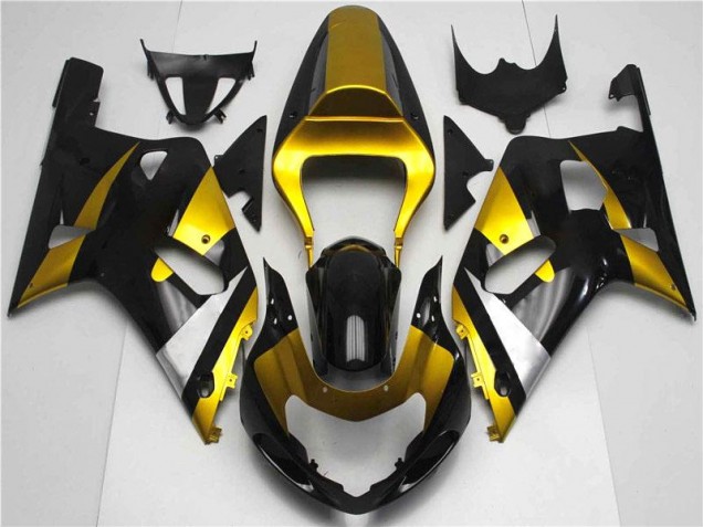 Gold Black 2001-2003 Suzuki GSXR 600/750 Fairings