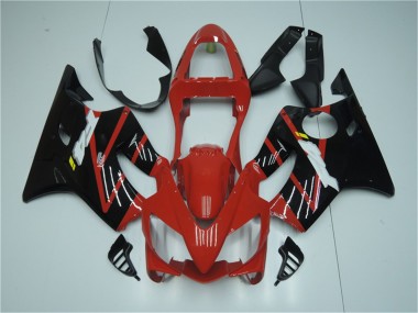 Red Black 2001-2003 Honda CBR600 F4i Injection Fairings