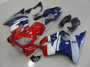 Red Blue Silver 2001-2003 Honda CBR600 F4I Fairings