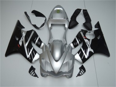 Silver Black 2001-2003 Honda CBR600 F4i Fairings