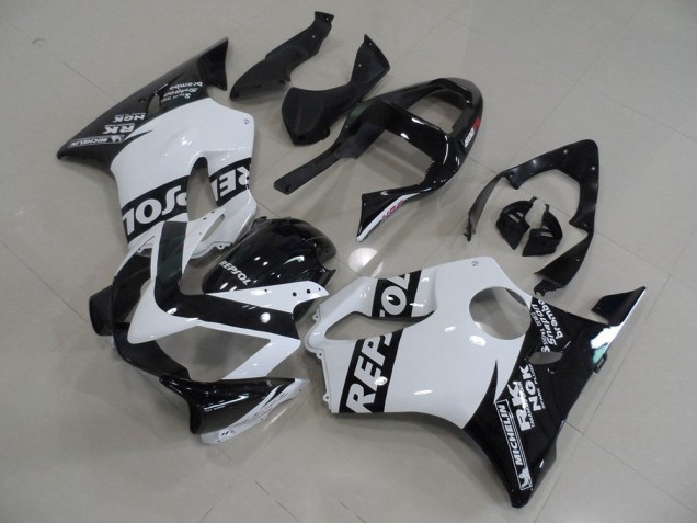 White Repsol 2001-2003 Honda CBR600 F4I Fairings