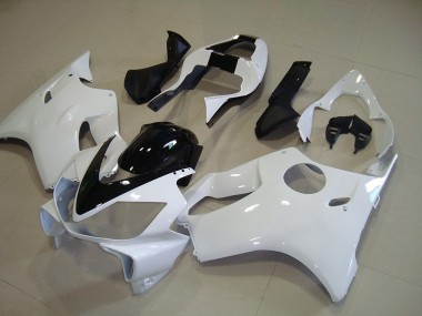 White with Black Stripe 2001-2003 Honda CBR600 F4I Fairings