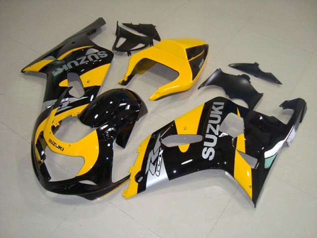 Yellow Black Silver 2001-2003 Suzuki GSXR750 Fairings