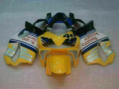 Yellow Silver 2001-2003 Honda CBR600 F4i Fairings