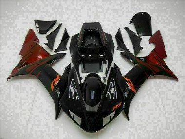Black 2002-2003 Yamaha YZF R1 Full Fairing Kits