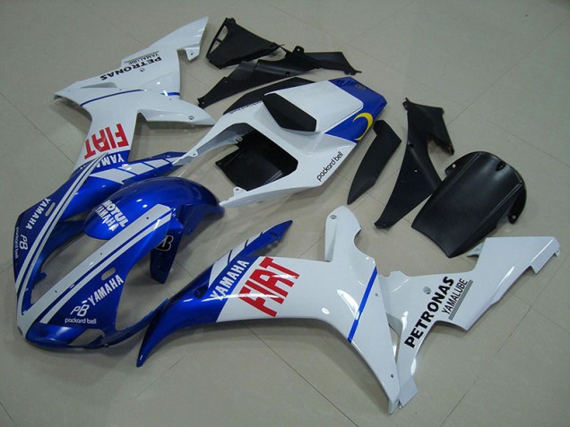 Blue White 2002-2003 Yamaha YZF R1 Fairings