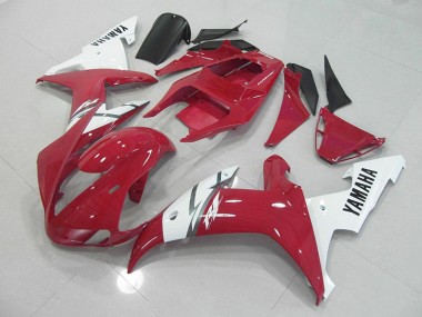 Red White 2002-2003 Yamaha YZF R1 Fairings