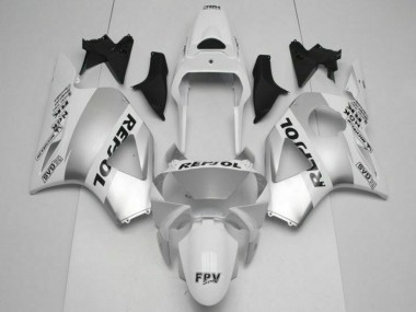White Silver Black 2002-2003 Honda CBR900RR 954RR Fairings