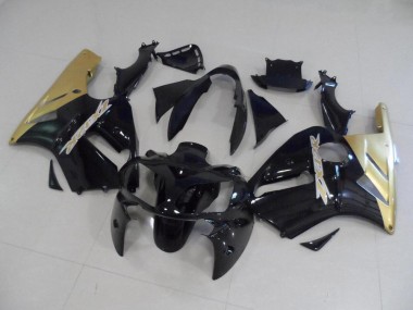 Black and Gold 2002-2005 Kawasaki Ninja ZX12R Fairings