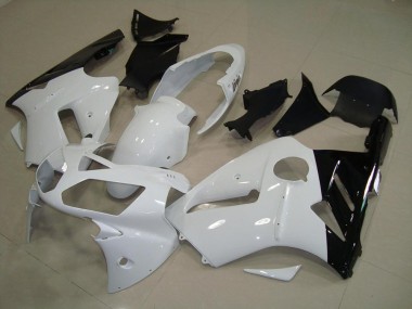 White Black 2002-2005 Kawasaki Ninja ZX12R Fairings