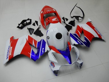Blue White Red 2002-2013 Honda VFR800 Fairings