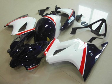 White Dark Blue 2002-2013 Honda VFR800 Fairings
