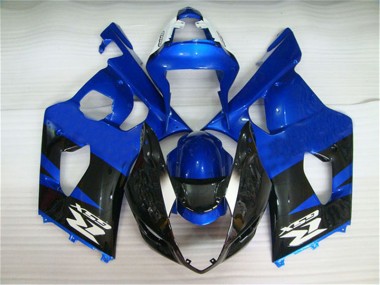 Black Blue 2003-2004 Suzuki GSXR 1000 Fairings