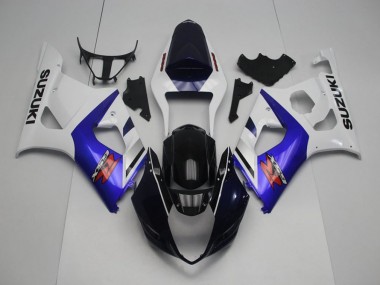 Dark Blue Front and Blue 2003-2004 Suzuki GSXR 1000 Fairings