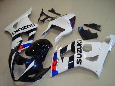 Dark Blue White 2003-2004 Suzuki GSXR 1000 Fairings