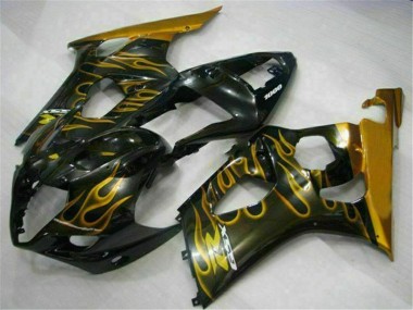 Gold Black 2003-2004 Suzuki GSXR 1000 Fairings