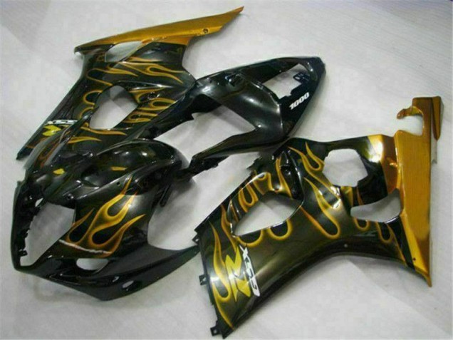 Gold Black 2003-2004 Suzuki GSXR 1000 Fairings