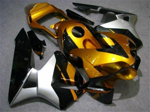 Gold Silver Black 2003-2004 Honda CBR600RR Fairings