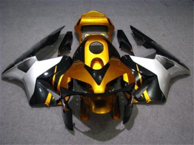 Gold Silver Black 2003-2004 Honda CBR600RR Fairings